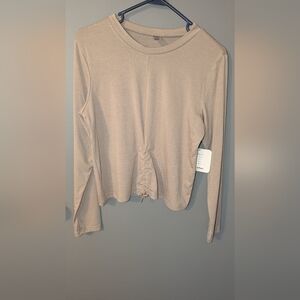 ebb & flow NWT Tan Long-Sleeve Shirt